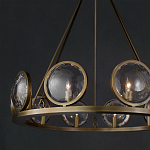 Люстра круглая с прозрачными рельефными плафонами Crystal Prism варинант исполнения - 4 | Loft Concept в Екатеринбурге