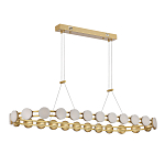 Люстра овальная с круглыми светодиодными источниками света Maxine Light варинант исполнения - 3 | Loft Concept в Екатеринбурге