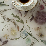 Журнальный стол из эпоксидной смолы с цветами White Flowers Epoxy Resin Coffee Table варинант исполнения - 3 | Loft Concept в Екатеринбурге