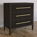 Комод Primo с 3 выдвижными ящиками Темный орех варинант исполнения - 4 | Loft Concept в Екатеринбурге