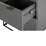 Тумба прикроватная цвета графит с ящиками Strict Lines варинант исполнения - 5 | Loft Concept в Екатеринбурге