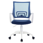 Офисное кресло с основанием из белого пластика Desk chairs Blue варинант исполнения - 4 | Loft Concept в Екатеринбурге