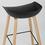 Барный стул на ножках из натурального дерева Boras Black варинант исполнения - 6 | Loft Concept в Екатеринбурге