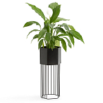 Кашпо Elevated Planters Сlive 59 черное  варинант исполнения - 3 | Loft Concept в Екатеринбурге