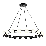 Люстра кольцевая с круглыми светодиодными источниками света Maxine Light варинант исполнения - 1 | Loft Concept в Екатеринбурге