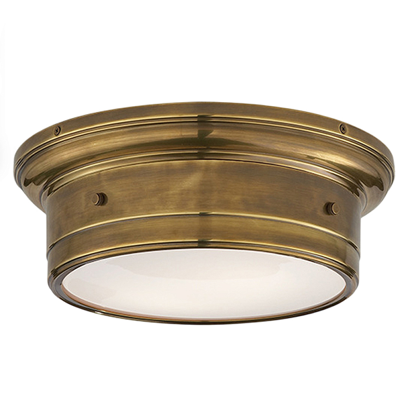 Потолочный светильник круглый цвета состаренная латунь Modern Simple Ceiling Light Латунь Белый Потолочный светильник круглый цвета состаренная латунь Modern Simple Ceiling Light Латунь Белый в Екатеринбурге | Loft Concept
