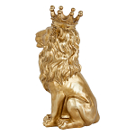 Статуэтка лев с детализированной гривой и изящной короной Lion Crown  варинант исполнения - 2 | Loft Concept в Екатеринбурге