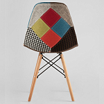 Стул с обивкой в технике пэчворк DSW варинант исполнения - 4 | Loft Concept в Екатеринбурге