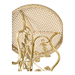 Столик приставной золотистый с орнаментом на столешнице Tanzania варинант исполнения - 3 | Loft Concept в Екатеринбурге