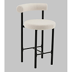 Стул полубарный Floreo букле молочный варинант исполнения - 1 | Loft Concept в Екатеринбурге