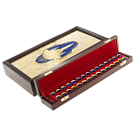 Нарды настольные из натурального камня лазурит и долерит Backgammon from Stone варинант исполнения - 5 | Loft Concept в Екатеринбурге