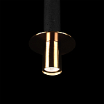Подвесной светильник с узким цилиндрическим плафоном и золотым металлическим декором Concrete Pipe варинант исполнения - 7 | Loft Concept в Екатеринбурге