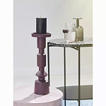 Подсвечник фигурный сливовый Bright Accent 35 см варинант исполнения - 4 | Loft Concept в Екатеринбурге