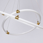 Люстра подвесная с двумя пересекающимися белыми светодиоидными кольцами Luke Lampco Tracer Lamp варинант исполнения - 8 | Loft Concept в Екатеринбурге