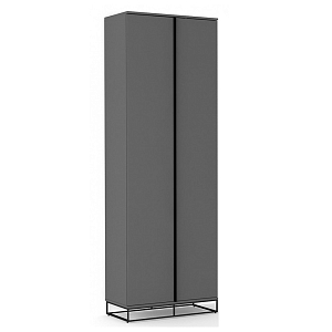 Двухдверный шкаф цвета графит Strict Lines