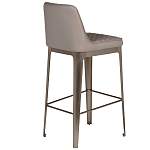 Стул барный светло-серый из экокожи Spectacular High Bar Stool варинант исполнения - 2 | Loft Concept в Екатеринбурге