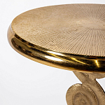 Кофейный стол из металла с круглой столешницей Table Gold Metal варинант исполнения - 2 | Loft Concept в Екатеринбурге