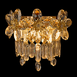 Бра с декоративными элементами в виде крупных хрустальных цветов Palace Gardens варинант исполнения - 2 | Loft Concept в Екатеринбурге