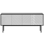 Длинная тумба с зеркальным декором Serena варинант исполнения - 4 | Loft Concept в Екатеринбурге