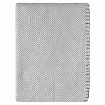 Плед из шерсти мериноса серого цвета 130×180 см Gray Waves варинант исполнения - 1 | Loft Concept в Екатеринбурге