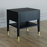 Прикроватная тумбочка с ящиком Elsa Dreams Black варинант исполнения - 4 | Loft Concept в Екатеринбурге