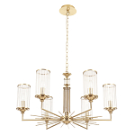 Люстра с 6-ю цилиндрическими стеклянными плафонами Jeanette варинант исполнения - 4 | Loft Concept в Екатеринбурге