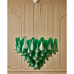 Люстра из стеклянных зеленых лепестков Petalled Illuminator варинант исполнения - 4 | Loft Concept в Екатеринбурге