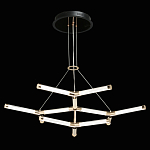 Люстра с геометрической конструкцией из вытянутых цилиндрических плафонов Hex Scaffold  варинант исполнения - 3 | Loft Concept в Екатеринбурге