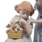 Статуэтка фарфоровая Девочки с собачками Charming Statuette варинант исполнения - 1 | Loft Concept в Екатеринбурге