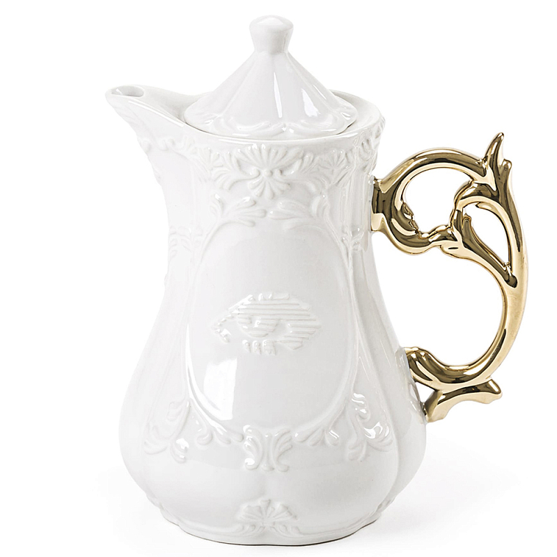 Чайник Seletti I-Teapot Gold Белый Золотой в Екатеринбурге | Loft Concept 