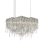 Люстра подвесная с металлическими цепочками и изогнутыми металлическими дугами 72 см Atlantis Chain варинант исполнения - 1 | Loft Concept в Екатеринбурге