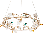 Люстра с хрустальными плафонами и декором Alvere Crystal Chandelier варинант исполнения - 1 | Loft Concept в Екатеринбурге