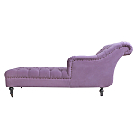 Кушетка фиолетовая с мягкой обивкой из велюра Michael Couch варинант исполнения - 2 | Loft Concept в Екатеринбурге