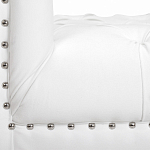 Кушетка белая с мягкой обивкой из велюра Michael Couch варинант исполнения - 6 | Loft Concept в Екатеринбурге