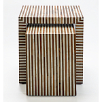 Комплект приставных столиков Stripes Set of tables Beige варинант исполнения - 2 | Loft Concept в Екатеринбурге