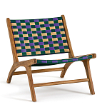 Кресло низкое из массива тика Barbados варинант исполнения - 1 | Loft Concept в Екатеринбурге