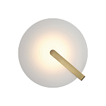 Потолочный светильник в форме плоского диска из белого матового стекла Eurofase варинант исполнения - 2 | Loft Concept в Екатеринбурге