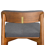 Барный стул из массива ясеня с обивкой из рогожки Elegant Ash варинант исполнения - 5 | Loft Concept в Екатеринбурге