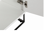 Стеллаж книжный белый с 3-мя открытыми полками и дверкой Strict Lines варинант исполнения - 4 | Loft Concept в Екатеринбурге