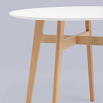 Обеденный стол с белой столешницей ELUNED FURNITURE варинант исполнения - 3 | Loft Concept в Екатеринбурге