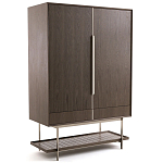 Платяной шкаф из серого дуба Sawada Gray Oak Wardrobe варинант исполнения - 1 | Loft Concept в Екатеринбурге