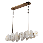 Подвесной светильник с фигурными элементами из белого алебастра Cryptocrystalline Stone варинант исполнения - 5 | Loft Concept в Екатеринбурге