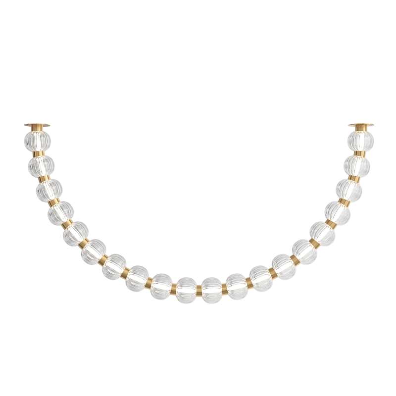 Потолочный светильник Amulet 3000К 36Вт Золотой Прозрачный в Екатеринбурге | Loft Concept 