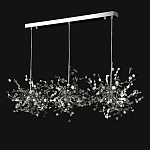 Люстра подвесная из трех частей с металлическими круглыми элементами Terzani Argent варинант исполнения - 8 | Loft Concept в Екатеринбурге