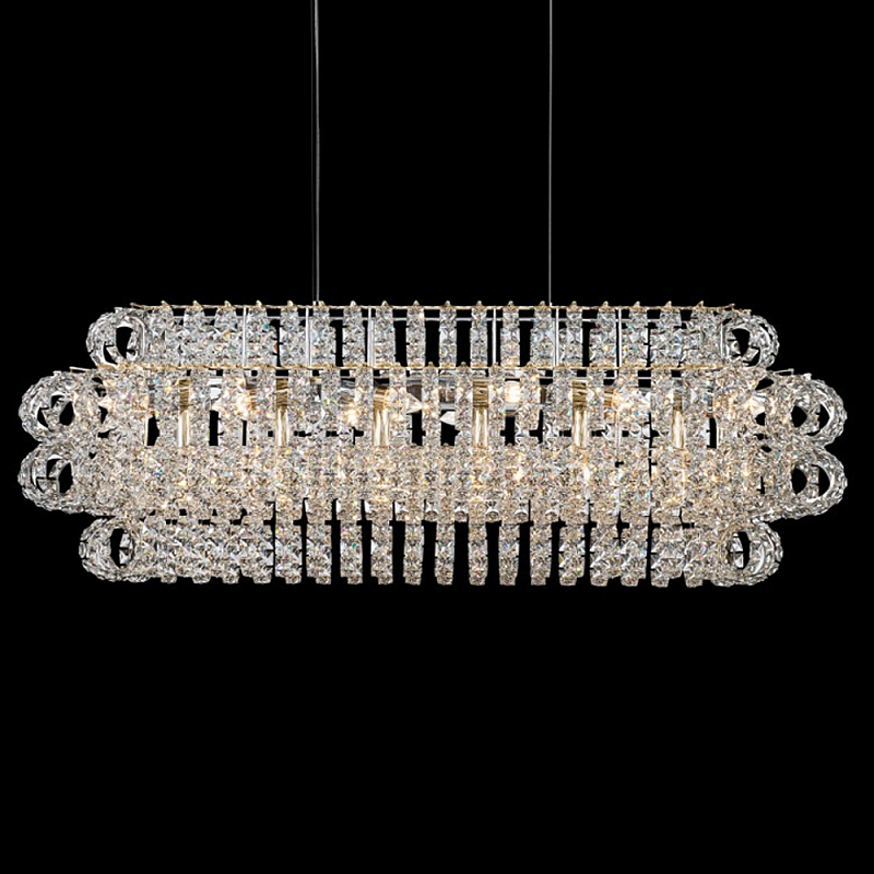 Люстра с россыпью хрусталя Perfection of Diamonds Хром Прозрачный Золотой в Екатеринбурге | Loft Concept 