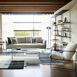 Металлический стеллаж с деревянными полками и ящиками Menzie Metal Wood Rack варинант исполнения - 4 | Loft Concept в Екатеринбурге