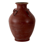 Ваза бордовая с 4-мя фактурными ручками Vase Burgundy Glaze варинант исполнения - 1 | Loft Concept в Екатеринбурге
