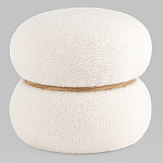Пуф Полли S тедди белый варинант исполнения - 1 | Loft Concept в Екатеринбурге
