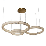 Люстра с 3-мя кольцами из натурального камня Minerals of Light варинант исполнения - 5 | Loft Concept в Екатеринбурге