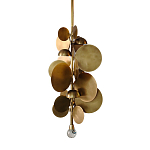 Люстра креативная из дисков цвета латунь Constellation Light and Style варинант исполнения - 1 | Loft Concept в Екатеринбурге